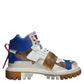 Multicolor Leather Trekking Sneakers Boots Shoes