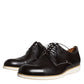 Black White Leather Lace Up Men Dress Formal Shoes