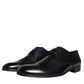 Black Leather Derby Formal Dress Shoes