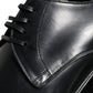 Black Leather Derby Formal Dress Shoes