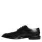 Black Leather Oxford Wingtip Formal Shoes