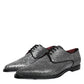 Silver Polyurethane Derby Formal Dress Shoes