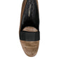 Brown Calf Hair Leather Loafers Formal Dress Shoes