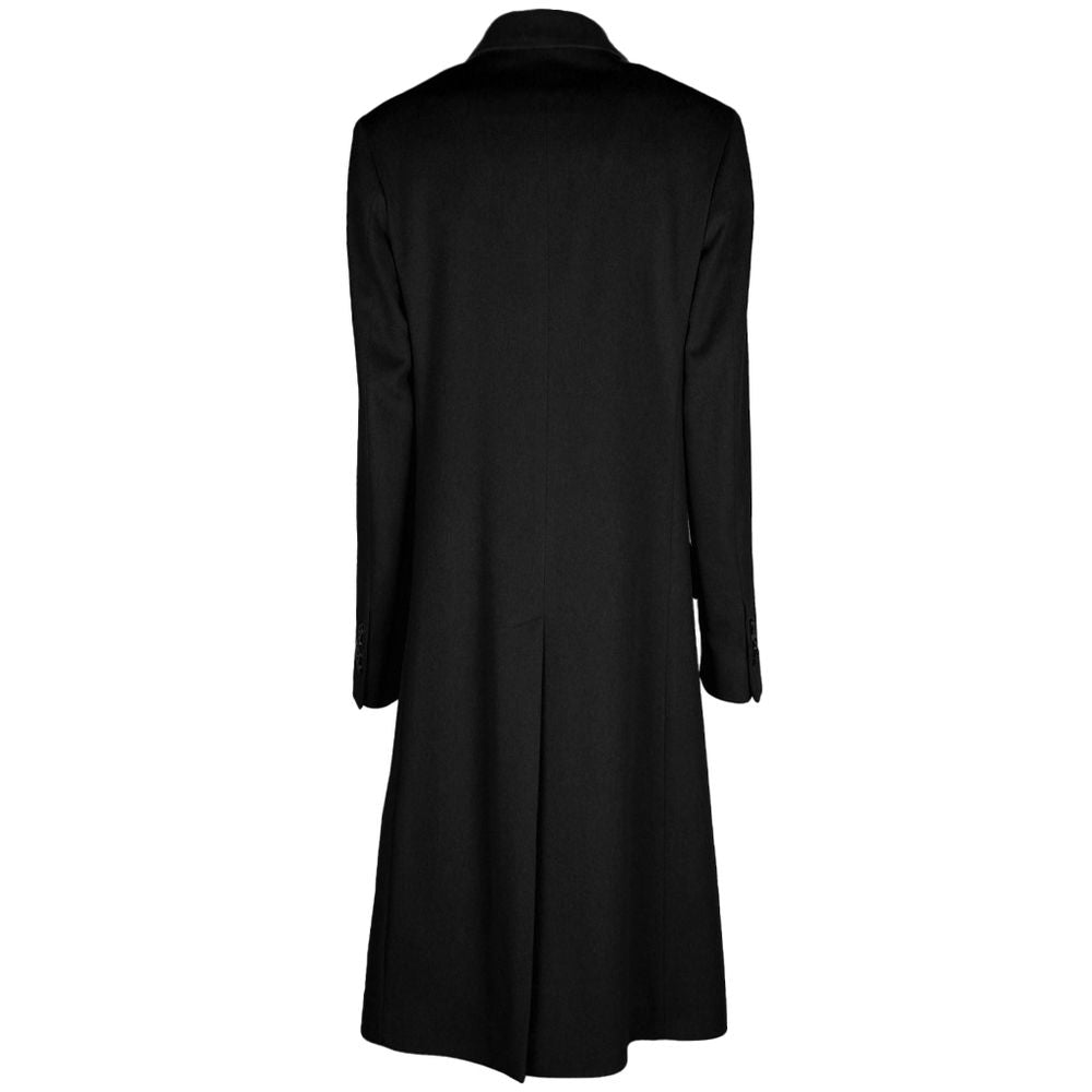 Black Wool Vergine Jackets & Coat