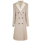 Beige Wool Women Coat