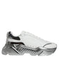 White Silver Daymaster Low Top Sneakers Shoes