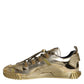 Gold Stretch Lace Up NS1 Sneakers Shoes