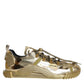 Gold Stretch Lace Up NS1 Sneakers Shoes