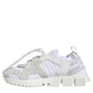 White Mesh Sorrento Trekking Sneakers Shoes