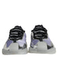 Silver Black Nylon NS1 Low Top Sneakers Shoes