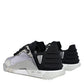 Silver Black Nylon NS1 Low Top Sneakers Shoes