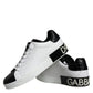 Black Leather Logo Portofino Sneaker Shoes