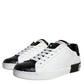 Black Leather Logo Portofino Sneaker Shoes