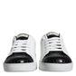 Black Leather Logo Portofino Sneaker Shoes