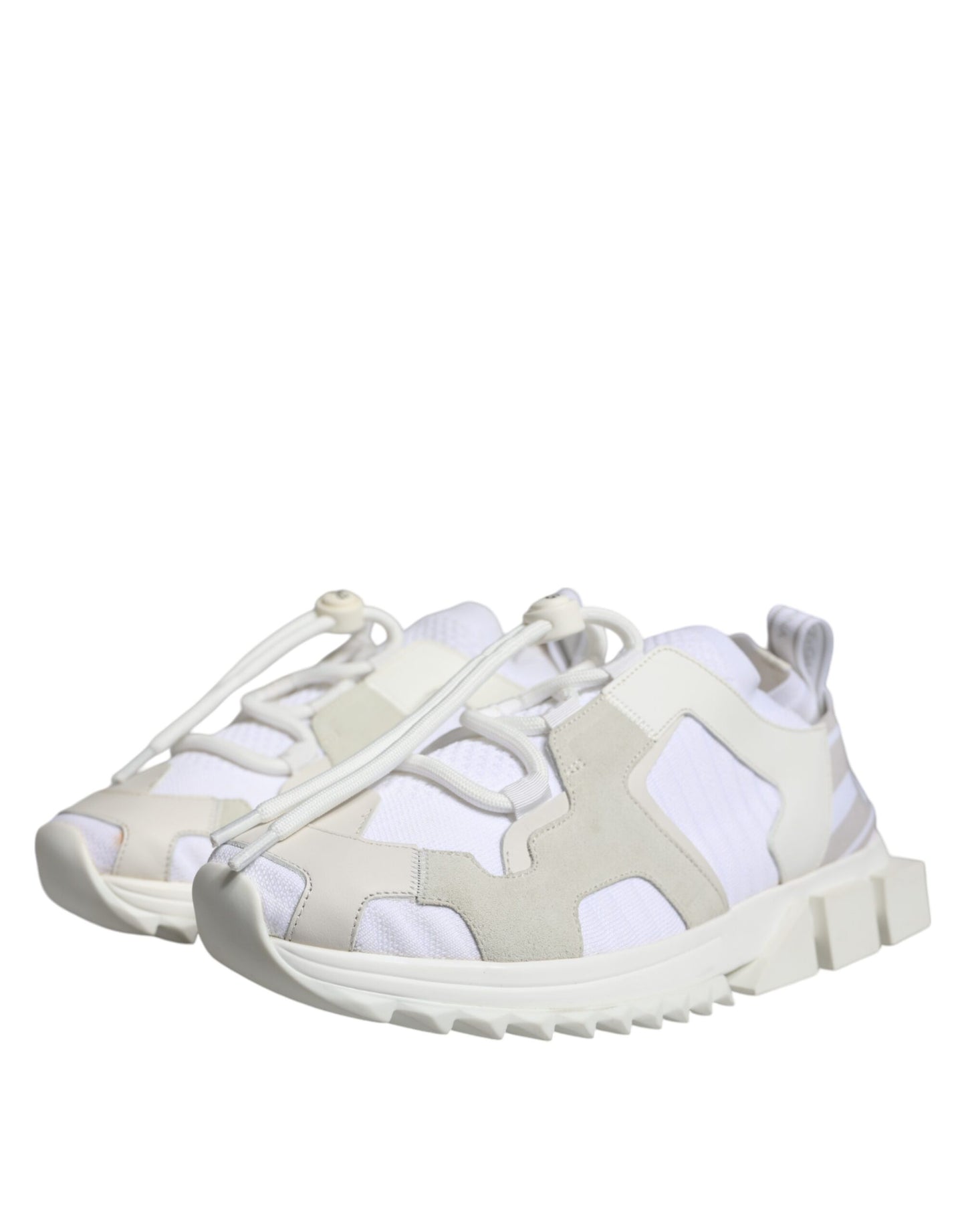 White Mesh Sorrento Trekking Sneakers Shoes