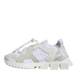 White Mesh Sorrento Trekking Sneakers Shoes