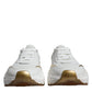 White Gold DAYMASTER Leather Sneakers Shoes