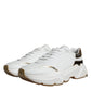 White Gold DAYMASTER Leather Sneakers Shoes