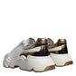 White Gold DAYMASTER Leather Sneakers Shoes