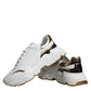 White Gold DAYMASTER Leather Sneakers Shoes