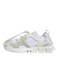 White Mesh Sorrento Trekking Sneakers Shoes