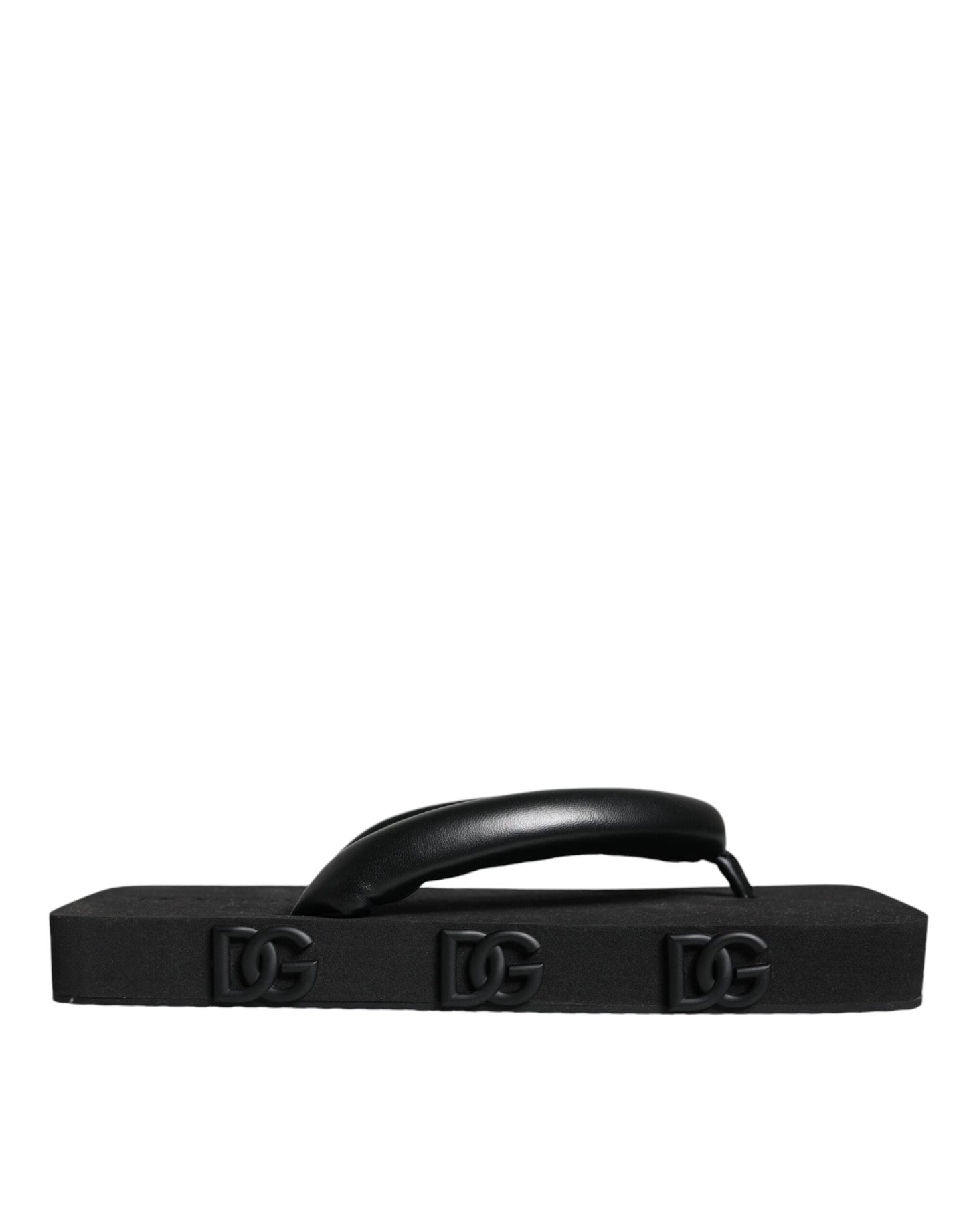 Black Rubber Flip Flops Slide Sandals Shoes