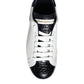 White Leather Logo Portofino Sneaker Shoes