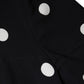 Black Viscose Polka Dots Sheath Midi Dress