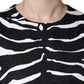 Black White Zebra A-line Sheath Mini Dress