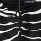 Black White Zebra A-line Sheath Mini Dress