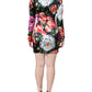 Multicolor Floral Print Sheath Mini Dress