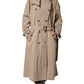 Khaki Double Breasted Trench Coat Jacket