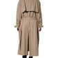 Khaki Double Breasted Trench Coat Jacket