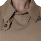 Khaki Double Breasted Trench Coat Jacket