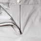 White Cotton Mid Waist Cropped Skinny Pants