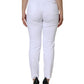 White Cotton Stretch AUDREY Skinny Jeans