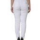 White Cotton Stretch AUDREY Skinny Jeans