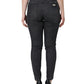 Black Cotton Stretch Tattered Skinny Jeans