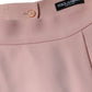 Pink Viscose High Waist A-line Mini Skirt