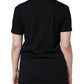 Black Cotton Crew Neck Short Sleeve T-shirt