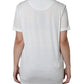 White Cotton Crew Neck Short Sleeve T-shirt