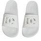 White Rubber Slides Sandals Beachwear Shoes