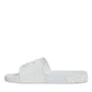 White Rubber Slides Sandals Beachwear Shoes