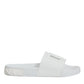 White Rubber Slides Sandals Beachwear Shoes