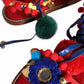 Multicolor Pom Pom Fur Wrap Sandals Shoes