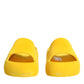 Yellow Rubber Slides Sandals Beachwear Shoes