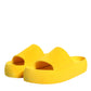 Yellow Rubber Slides Sandals Beachwear Shoes