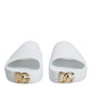 White Rubber Slides Sandals Beachwear Shoes