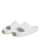 White Rubber Slides Sandals Beachwear Shoes