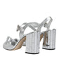 Silver Mirror Heels KEIRA Sandals Shoes